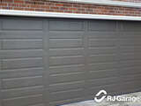 4DR Profile Australian Sectional Garage Door - Colour 'Basalt' with a Woodgrain Finish